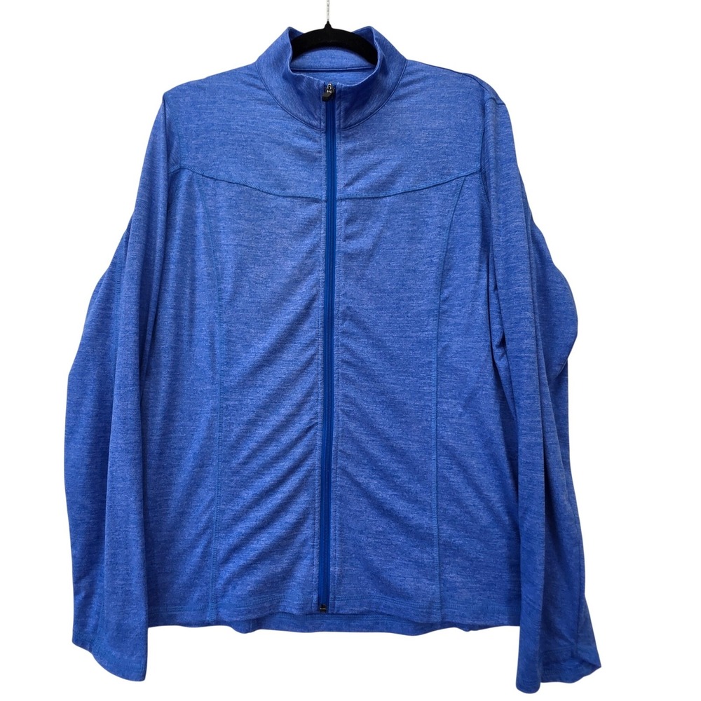 Callaway Weather Series Women's Large Blue Full Zip Performance Jacket Golf